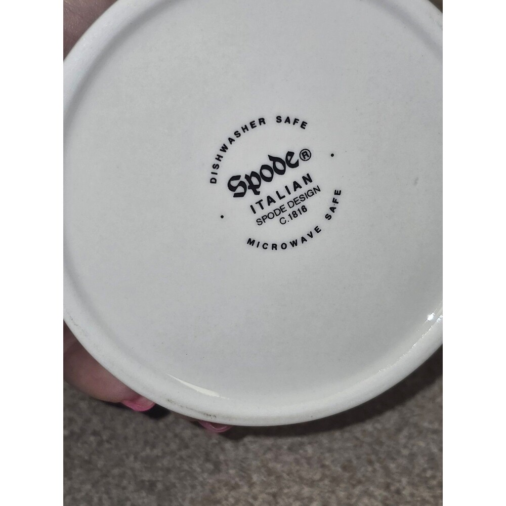 Spode Blue Italian pattern sugar bowl with a lid - Picture 3 of 4